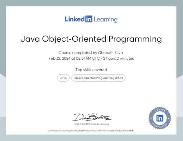 Java Object-Oriented Programming