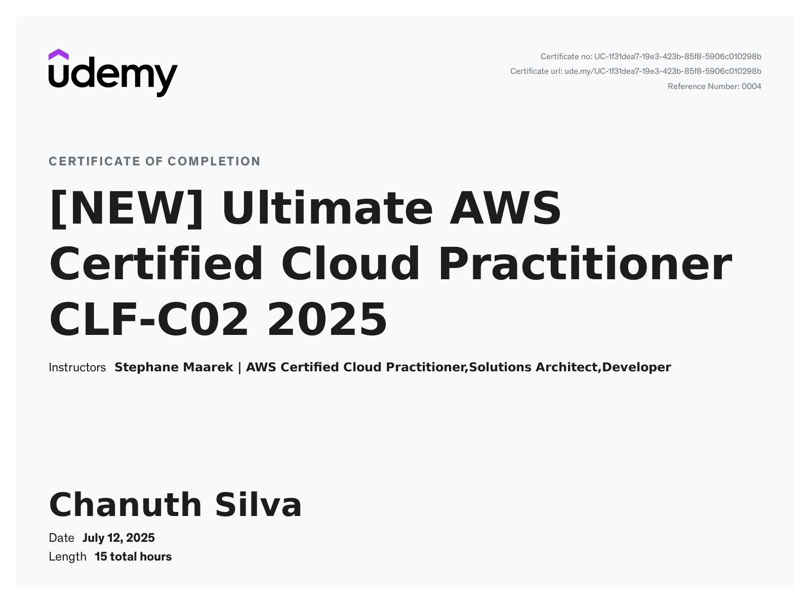 Ultimate AWS Certified Cloud Practitioner 2025