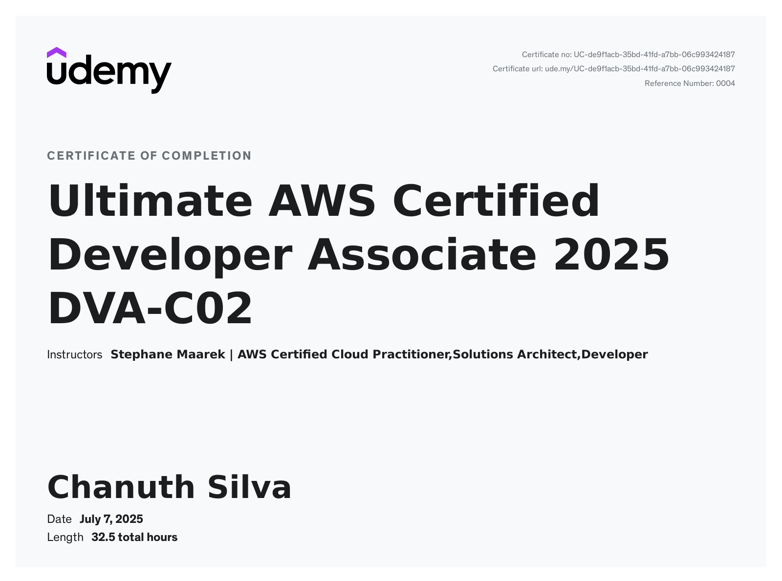 Ultimate AWS Certified Developer Associate 2025