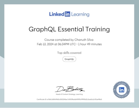 GraphQL Essentials Training
